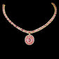 Pink Topas Collier Silber - INARA