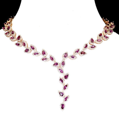 Rhodolit Collier Silber - INARA