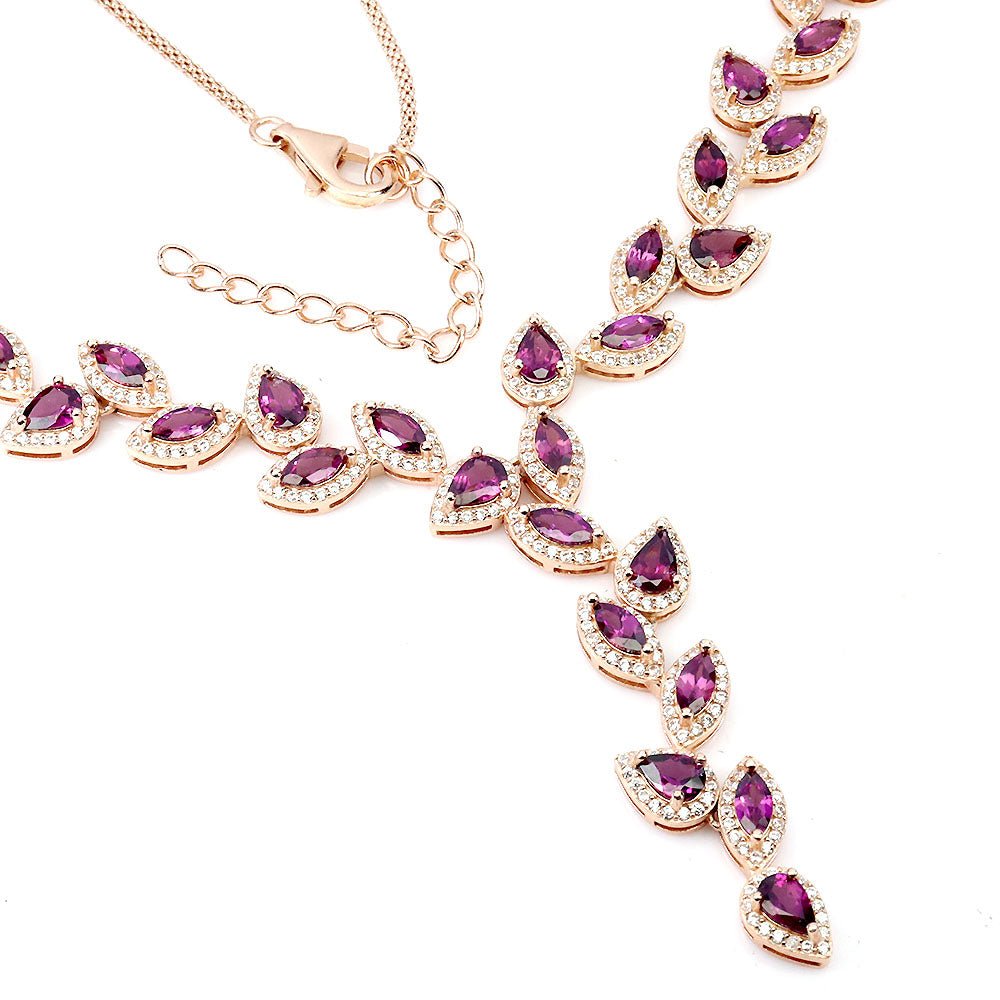 Rhodolit Collier Silber - INARA