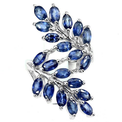 Saphir Ring Silber weißvergoldet - INARA