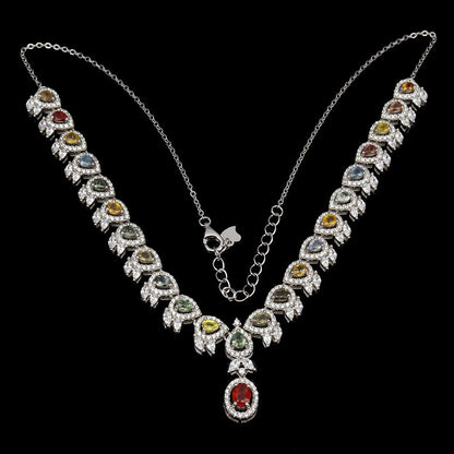 Saphir Collier Silber - INARA