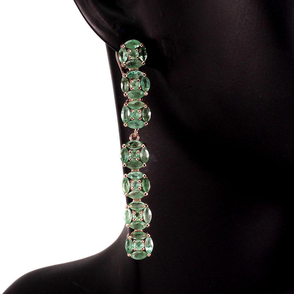 Smaragd Ohrringe Silber - INARA