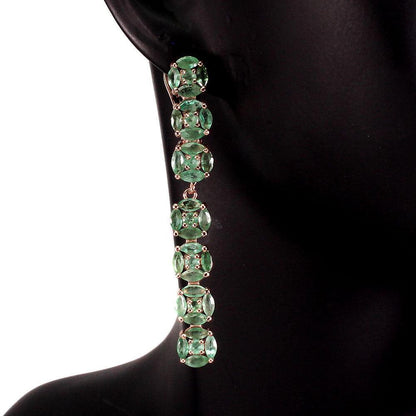 Smaragd Ohrringe Silber - INARA